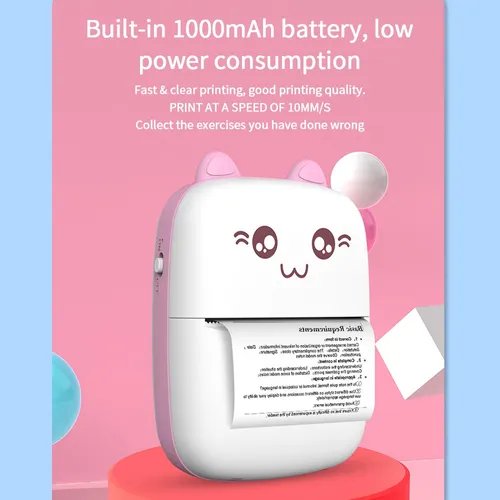 Mini Portable Pocket Thermal Printer – Wireless Receipt & Photo Printer