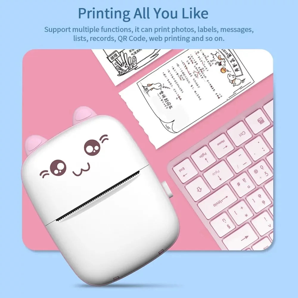 Mini Portable Pocket Thermal Printer – Wireless Receipt & Photo Printer