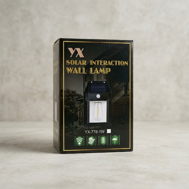 Solar Interaction Wall Lamp | Outdoor Waterproof LED Motion Sensor Solar Light (Model 888)/(Model YX-778-1W)