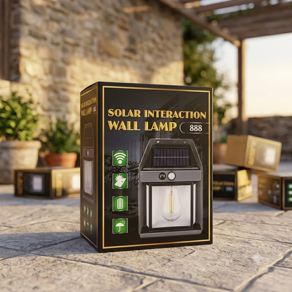 Solar Interaction Wall Lamp | Outdoor Waterproof LED Motion Sensor Solar Light (Model 888)/(Model YX-778-1W)