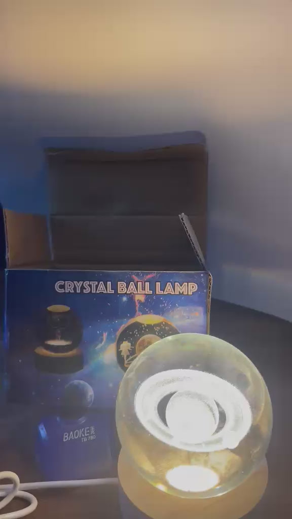 3D Crystal Ball Lamp | LED Crystal Galaxy Lamp For Room & Home Decoration | USB Crystal Ball Lamp  (Saturn Shape Only)